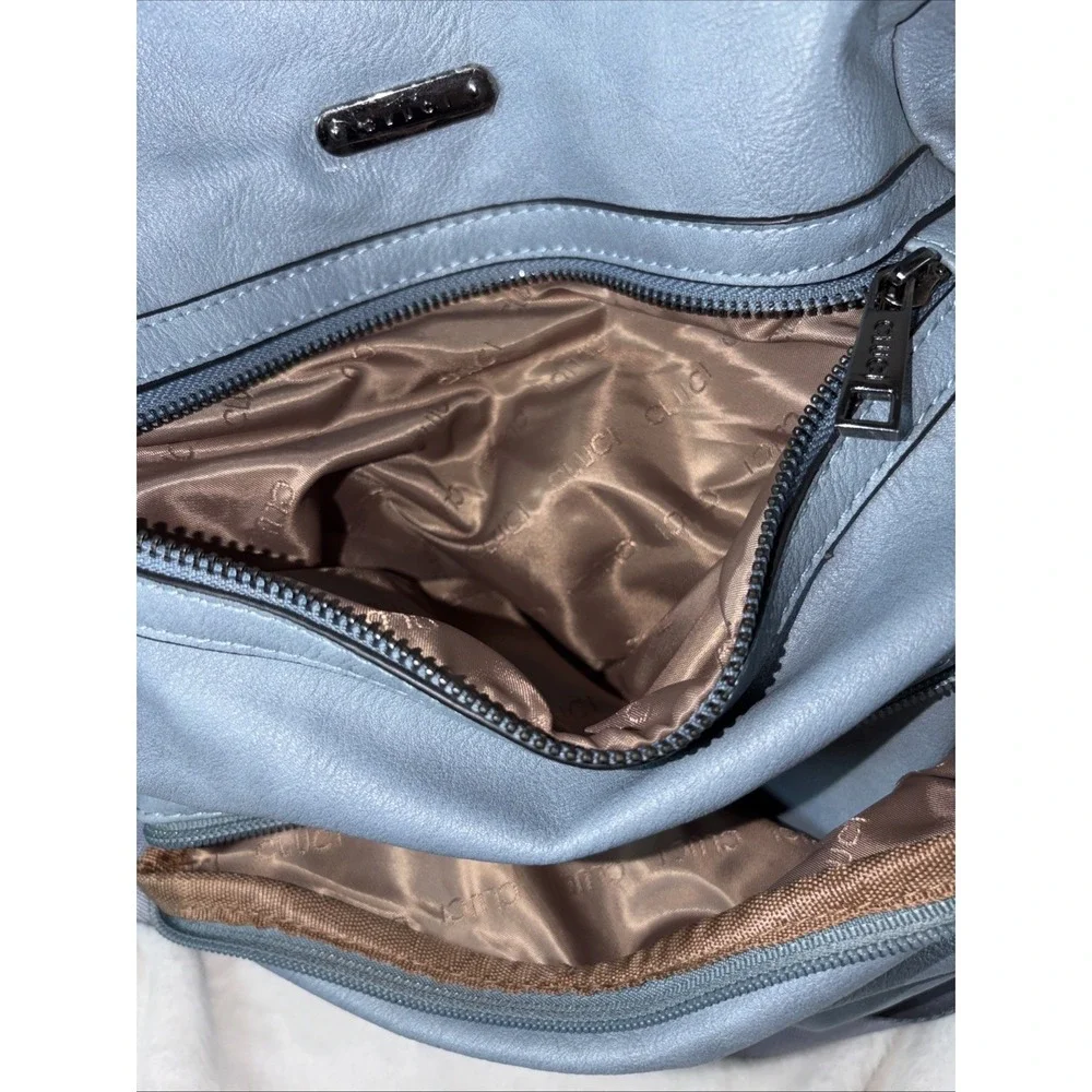 Convertible Backpack‎ Purse CLUCI Dusty Blue Designer Daypack Travel Work Daily